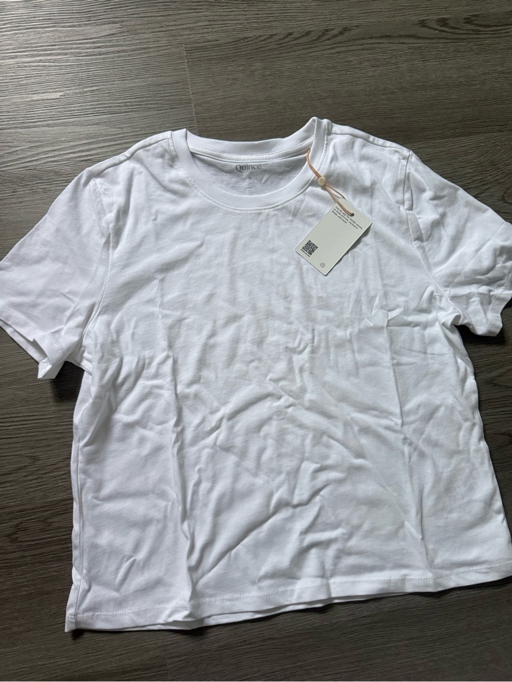 Quince White Short Sleeve Crewneck Tee